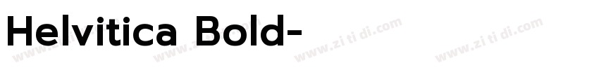 Helvitica Bold字体转换